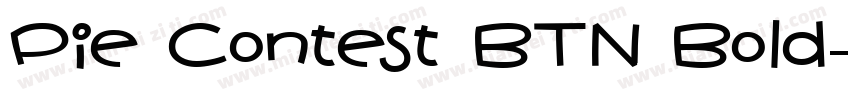 Pie Contest BTN Bold字体转换